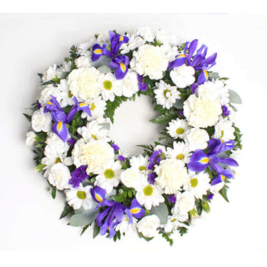 Large Blue and White Wreath FPB