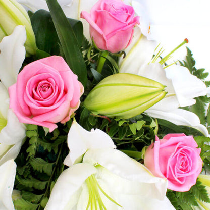 Standard Pink Rose and Lily Spray FPA