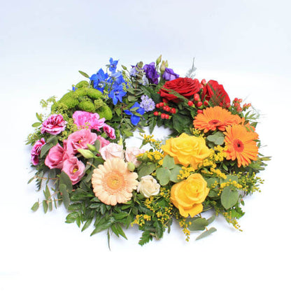 Extra Large Rainbow Wreath FPC