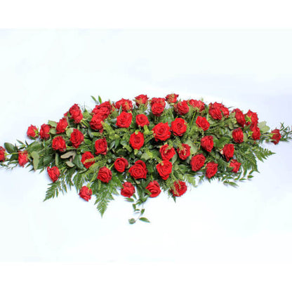 Extra Large Red Rose Casket Spray FPC