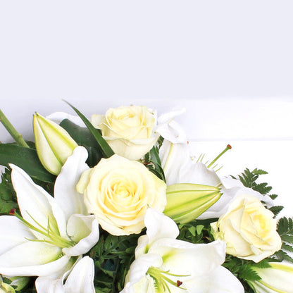 Extra Large White Rose and Lily Spray FPC