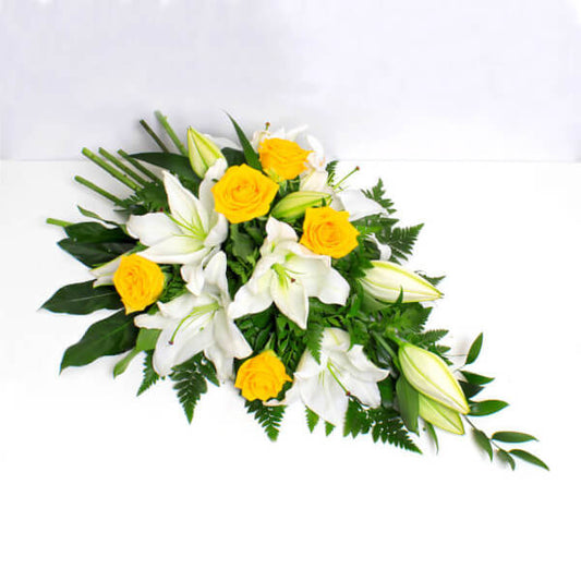 Extra Large Yellow Rose and Lily Spray FPC